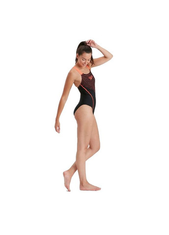 Комбинированный демисезонный купальник medley logo medalist swimsuit black/red (8-13474b441) Speedo