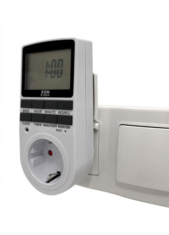 Розетка з таймером тижнева SwitchTimer X242 16А 230В Біла (XSTDB072401W 5399) XON E-Tech (304422418)