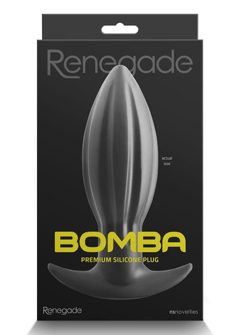 Анальная пробка RENEGADE BOMBA BLACK SMALL Ns Novelties (294182084)