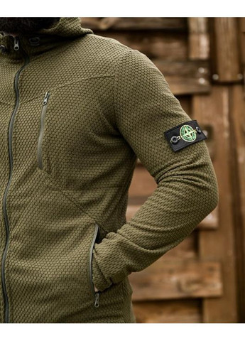 Демисезонная мужская флисовка Stone Island олива Freedom (370604010)