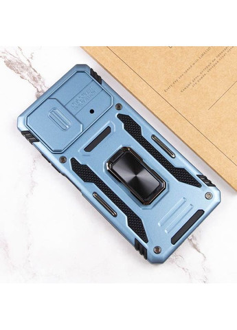 Ударостойкий чехол Camshield Army Ring для Xiaomi Poco X5 Pro 5G / Note 12 Pro 5G Голубой Epik (372498925)