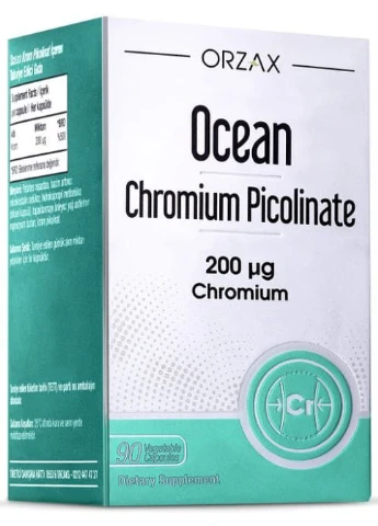 Ocean Chromium Picolinate 200 mcg 90 Veg Caps Orzax (397401766)