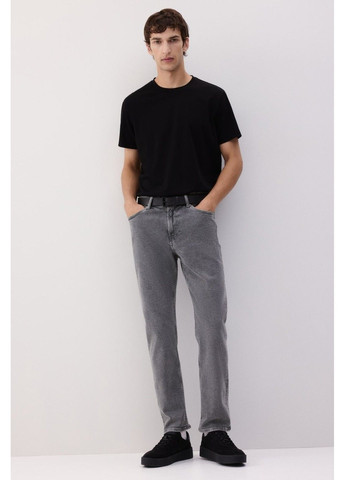 Чоловічі прямі звичайні джинси Н&М (58727) W32 L32 Сірі H&M (369483836)