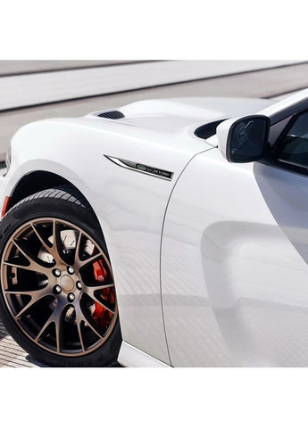 Эмблема крыла 2шт 148х18мм черные (металл) Land Rover (369609867)