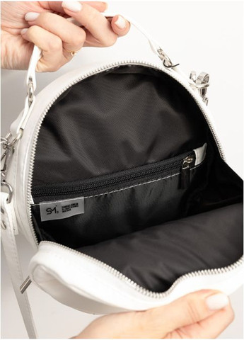 Жіноча сумка кросбоді через плече з екошкіри Біла (9420201020) Sambag (360965723)