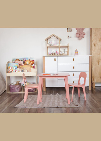 Дитячий столик і два стільчика для дітей 2-4 років Кораловий Tatoy (292867425)