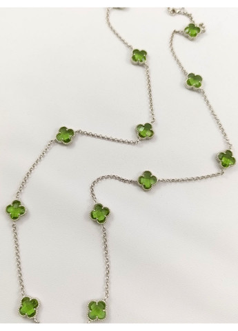 Срібне кольє з султанітом "Конюшина" Арт.КСЛТ/с-слт Shatlen Кольє (356180751)