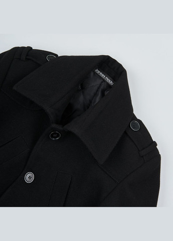 Черное демисезонное Пальто Jankes