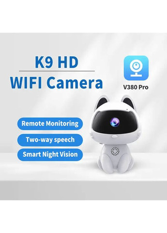 Видеоняня поворотная беспроводная IP-камера Котик 2MP Smart, Wi-Fi Mommy Bag (370872614)