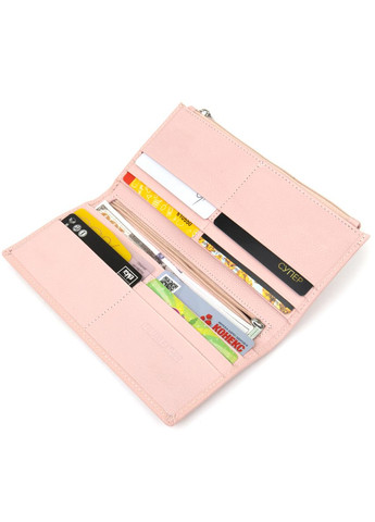 Женский кошелек из натуральной кожи с монетницей  19383 Розовый st leather (306881521)