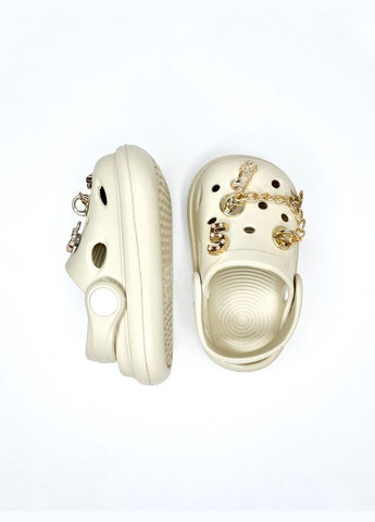 Дитячі крокси сабо ВВТ 19 р 13 см темно-бежевий артикул Ш168 BBT (335250627)