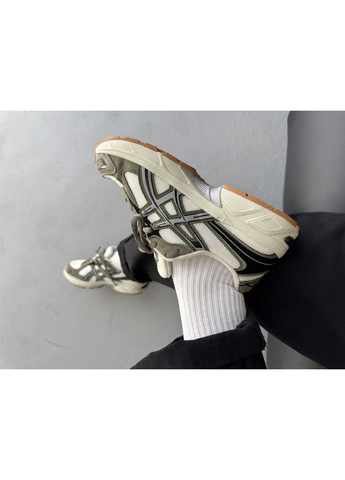 Хакі Осінні кросівки чоловічі Asics Gel-1130 White Khaki | Асікс Гель-1130