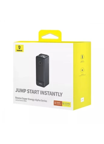 Пускозарядний пристрій Бустер Super Energy Alpha Series Jump Starter 3in1 12 V 6000 mAh 600A Чорний Baseus (360528403)