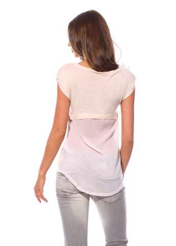 Футболка Бежевый Pink Woman - (321139672)