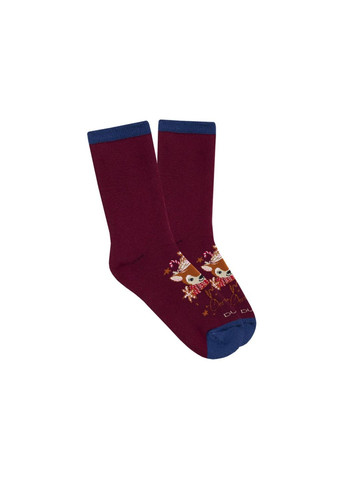 Бордовые набор (3 шт.) женских носков Duna (305849490)