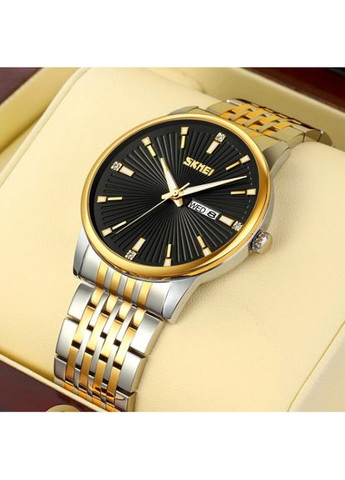 Годинник наручний 9323TGDBK Silver/Gold-Black Skmei (317192683)