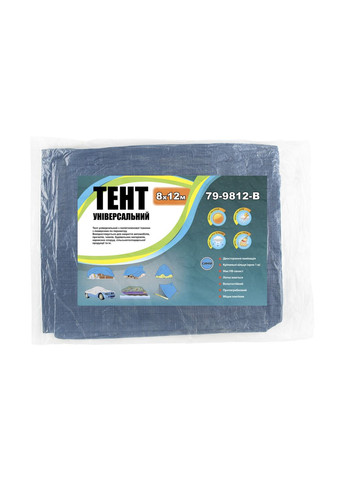 Тент Титул 8 x 12 м x 55 г/м2 синий (79-9812-В) Mastertool (323637491)