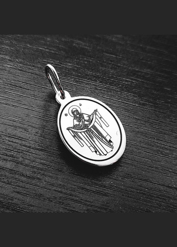 Серебряная икона с молитвой Отче наш. Серебряный подвес ладанка с молитвой 25×19 мм арт.41501 No Brand (301537910)