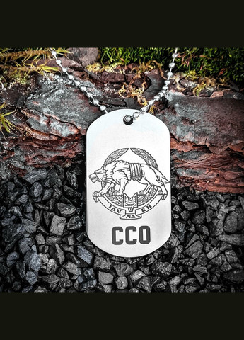 Жетон ЗСУ з нержавіючої сталі з ланцюжком. 80 ДШБ - 80-та окрема десантно-штурмова бригада No Brand (300369194)