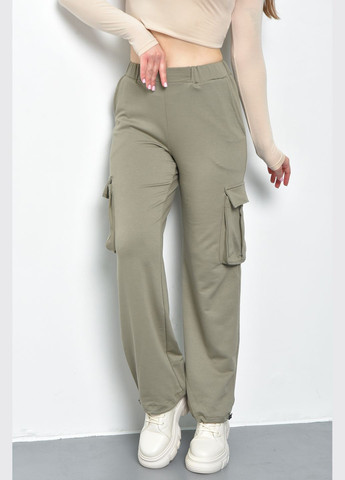 Спортивные штаны женские цвета хаки Let's Shop (285692132)