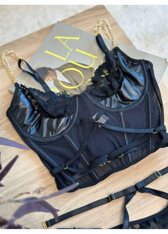 Черный женский комплект нижнего белья Simply sexy