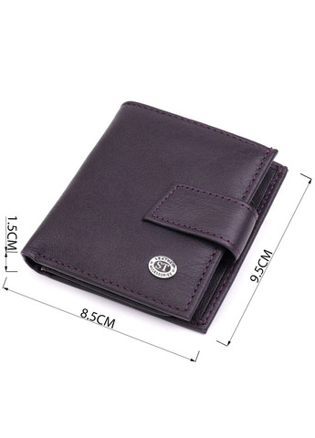 Компактный женский кошелек из натуральной кожи 22855 Коричневый st leather (315634431)