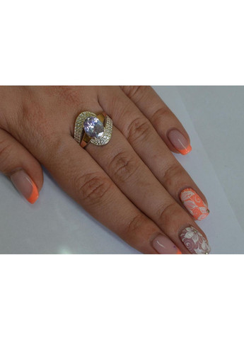 Каблучка срібна з золотими накладками Silver Style (367268290)