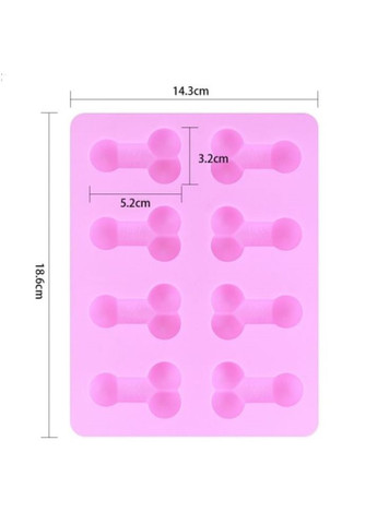 Силіконова форма у вигляді членів для льоду або шоколаду Lovetoy (300091059)