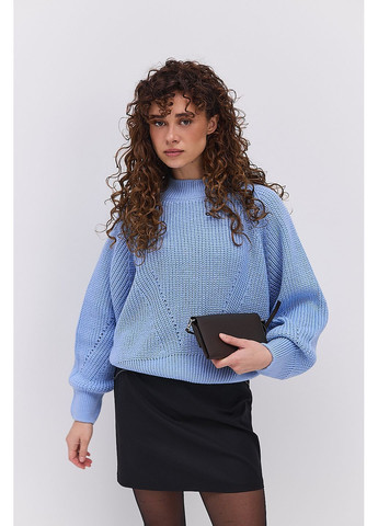 Вязаная женская кофта серая с рукавами-регланами Arjen (370601745)