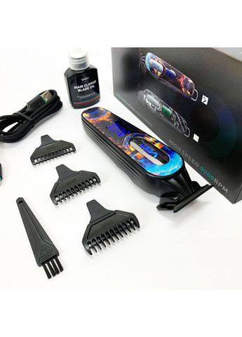 Тример акумуляторний для стрижки V-260 RED, 3 насадки, LED дисплей VGR (364665569)