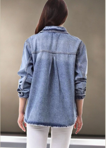 Джинсова сорочка відмінної якості No Brand (329901786)