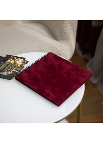 Фотоальбом з чорними сторінками | Бордовий фотоальбом 24×25 см | Альбом для фото | фотоальбоми | Альбом DIY. Your Magnets (351507917)