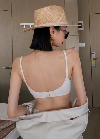 Бежевый бралетт женский формованный бюстгальтер в рубчике light infinite comfort (1856-70-01) Finetoo без косточек вискоза