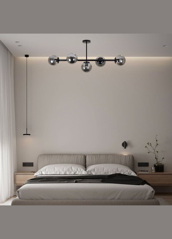 Потолочная современная люстра "Modern Luxe" (52-9906-5 BK+BK) No Brand (370071835)