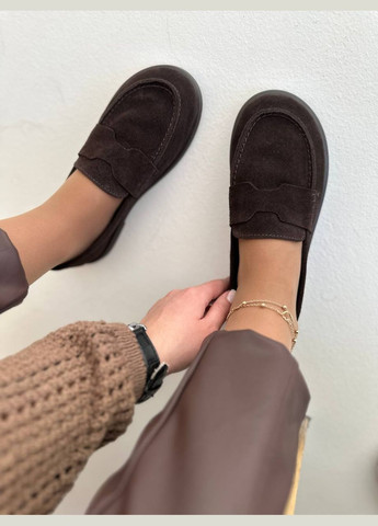 Жіночі анатомічні сліпони/лофери із замші No Brand слипон (322329111)