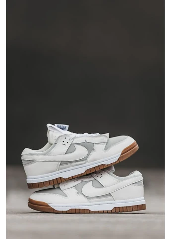 Білі кросівки чоловічі nike air more uptempo low baroque brown найк аір мор уптемпо коричневі демісезон No Brand