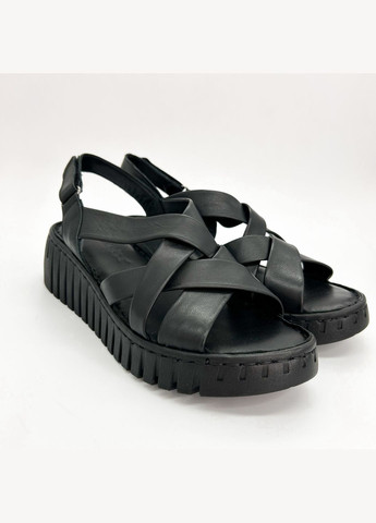 Черные босоножки (р) кожа 0-1-1-755 Allist