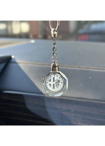 Брелок Crystal з різнокольоровою підсвіткою ALFA ROMEO Hyundai (387428909)