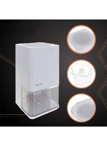 Осушувач повітря з автовідключенням світлодіодним підсвічуванням технологією Пельтьє 17x17x31,5 см (481537-Prob) Білий Unbranded (362602633)