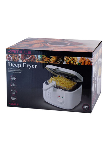 Фритюрниця електрична 1800W 2.5 л. KM-6811 Kamille (371898419)