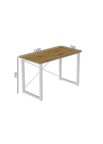 Письменный стол Драйв 750x1200x700 Белый металл ДСП 32 мм (FRD-103399) Ferrum-decor (360644887)