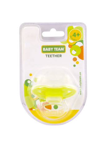 Прорізувач-масажер (4002_зелений) Baby Team 4002 (328397026)