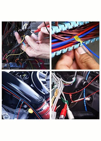 Набір клем обтискних T-подібні 0,5-1.5 мм для швидкого монтажу 10 шт (5 комплектів) червоний (TR050922-5) Bodasan (329443835)