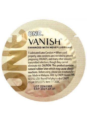 Презервативи Vanish Hyperthin, 5 штук One (290699164)