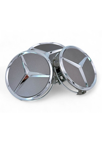 Ковпачок в диски Мерседес заглушка для дисків Mercedes 75/68 мм. Графіт (1 шт.) Mercedes-Benz (354698328)