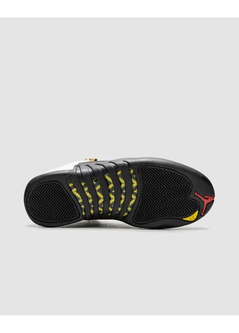 Белые демисезонные кроссовки мужские nike air jordan 12 retro taxi white/black найк аир джордан белые No Brand