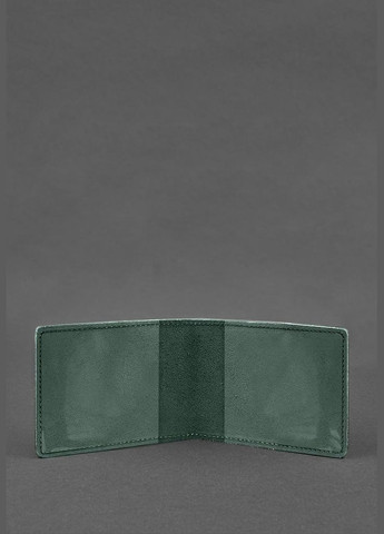 Кожаная обложка в удостоверение Морской охраны зеленая Crazy Horse (A-027888) BlankNote (329186660)