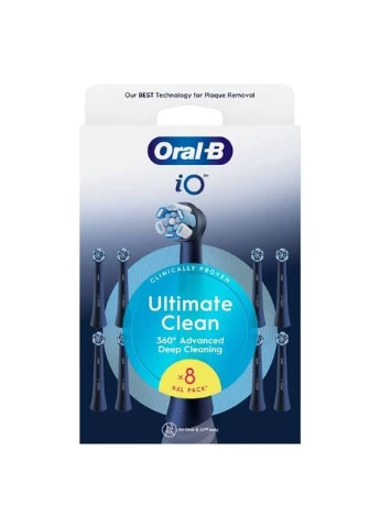 Насадка для зубной щетки (8700216778442) Oral-B iO Ultimate Clean (Black) 8 ct XXL Pack (361111275)