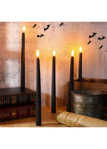 Набор Led свечей черных 6 шт.(2*ААА батарейки) No Brand (309028849)