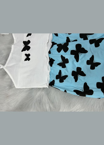 Голубая всесезон женская пижама Saimeiqi